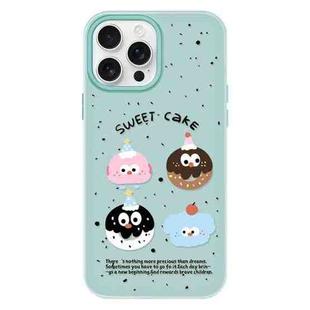For iPhone 11 Pro Max Skin Feeling Jelly TPU Hybrid PC Phone Case(Little Monster Light Green)