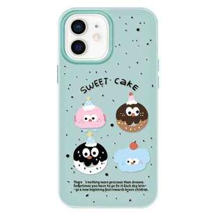 For iPhone 11 Skin Feeling Jelly TPU Hybrid PC Phone Case(Little Monster Light Green)