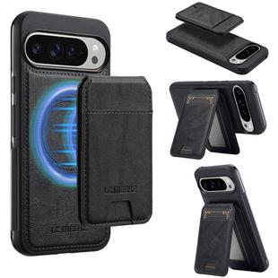 For Google Pixel 10 / 10 Pro LC.IMEEKE L3 Series Detachable RFID Card Bag Magsafe Phone Case(Black)