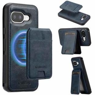 For Google Pixel 9a LC.IMEEKE L3 Series Detachable RFID Card Bag Magsafe Phone Case(Blue)