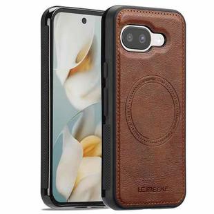 For Google Pixel 9a LC.IMEEKE Magsafe Phone Case(Brown)