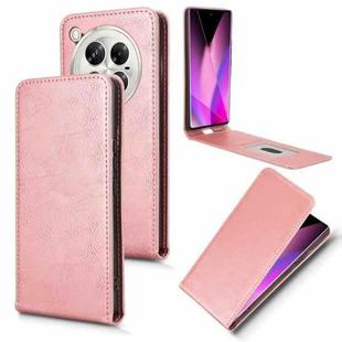 For Infinix Zero 40 5G / 4G Magnetic Vertical Flip Leather Phone Case(Rose Gold)