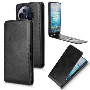 For TCL 50 Nxtpaper 5G Magnetic Vertical Flip Leather Phone Case(Black)