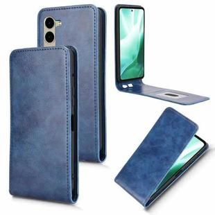 For Fujitsu Arrows F-51E We2 Plus Magnetic Vertical Flip Leather Phone Case(Blue)