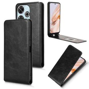 For Redmi 13 4G / Note 13R 5G Magnetic Vertical Flip Leather Phone Case(Black)