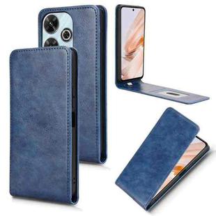 For Redmi 13 4G / Note 13R 5G Magnetic Vertical Flip Leather Phone Case(Blue)