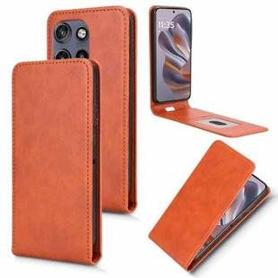 For Motorola Moto S50 5G / Edge 50 Neo 5G Magnetic Vertical Flip Leather Phone Case(Brown)