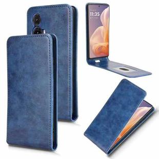 For Motorola Moto G85 5G / S50 Neo 5G Magnetic Vertical Flip Leather Phone Case(Blue)