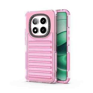 For Redmi Note 14 Pro 5G High Transparency TPU Hybrid PC Airbag Phone Case(Pink)
