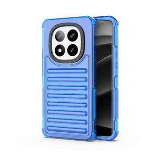 For Redmi Note 14 Pro+ 5G High Transparency TPU Hybrid PC Airbag Phone Case(Transparent Blue)