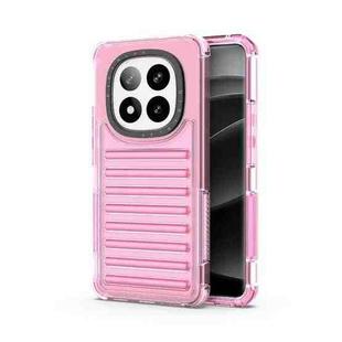 For Redmi Note 14 Pro+ 5G High Transparency TPU Hybrid PC Airbag Phone Case(Pink)