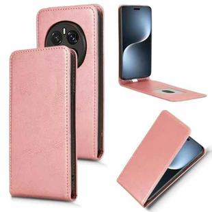 For Honor Magic7 Pro Magnetic Vertical Flip Leather Phone Case(Rose Gold)