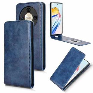 For Honor Magic6 Lite / X9b 5G Magnetic Vertical Flip Leather Phone Case(Blue)