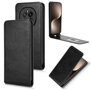 For Honor Magic7 Magnetic Vertical Flip Leather Phone Case(Black)