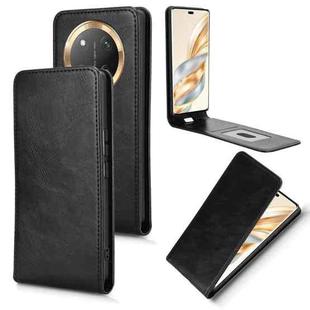 For Honor X60 Pro 5G / X9c 5G Magnetic Vertical Flip Leather Phone Case(Black)