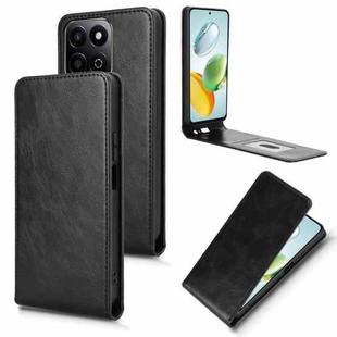 For Honor 200 Smart 5G / Play 60 Plus 5G Magnetic Vertical Flip Leather Phone Case(Black)