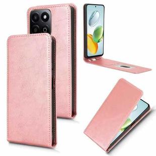 For Honor 200 Smart 5G / Play 60 Plus 5G Magnetic Vertical Flip Leather Phone Case(Rose Gold)