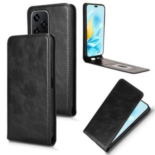 For Honor 200 Lite 5G Global Magnetic Vertical Flip Leather Phone Case(Black)