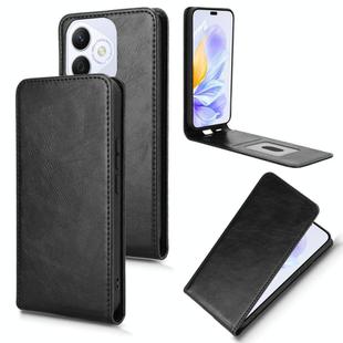 For Honor X60i 5G Magnetic Vertical Flip Leather Phone Case(Black)