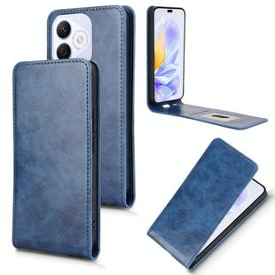 For Honor X60i 5G Magnetic Vertical Flip Leather Phone Case(Blue)