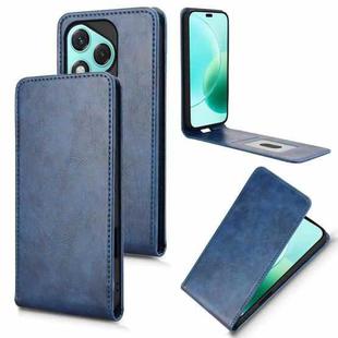 For Honor 400 Lite Magnetic Vertical Flip Leather Phone Case(Blue)