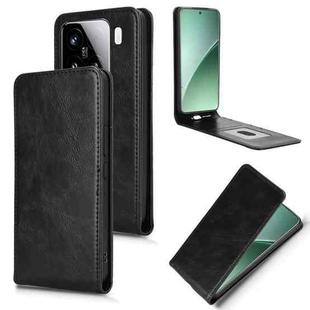 For Xiaomi 15 Magnetic Vertical Flip Leather Phone Case(Black)