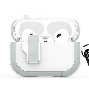 For AirPods Pro 2 DUX DUCIS PECP Series Split Earphone Case with Hook(Green White)