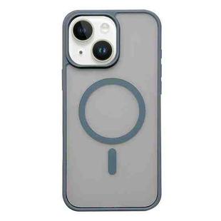 For iPhone 15 Frosted Skin Feel MagSafe Phone Case(Titanium Gray)