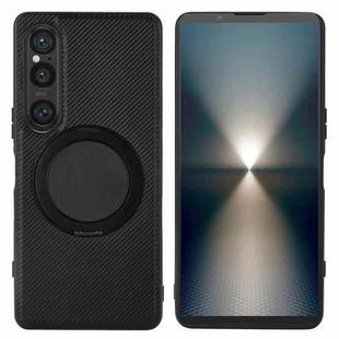 For Sony Xperia 1 VI ViLi TCY Series Kevlar Leather Texture Rotating Holder Phone Case(Black)