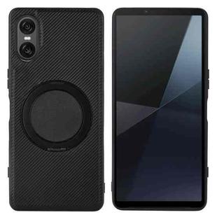 For Sony Xperia 10 VI ViLi TCY Series Kevlar Leather Texture Rotating Holder Phone Case(Black)