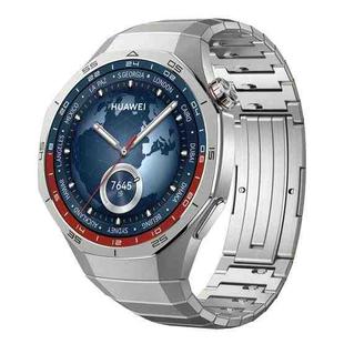 For Huawei Watch GT 5 Pro Folding Clasp Titanium Metal Quick Release Watch Band(Titanium)