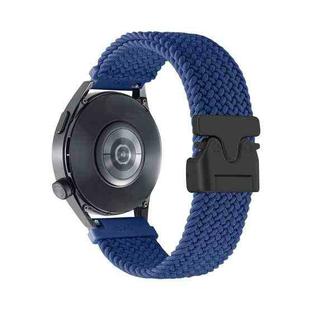 20mm Snap Button Nylon Braided Watch Band(Blue)