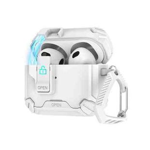 For AirPods Pro 2 Two Color MagSafe Magnetic Holder Earphone Case(White)
