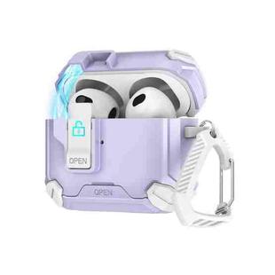 For AirPods Pro 2 Two Color MagSafe Magnetic Holder Earphone Case(White Purple)