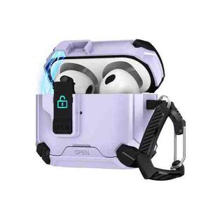 For AirPods Pro 2 Two Color MagSafe Magnetic Holder Earphone Case(Black Purple)