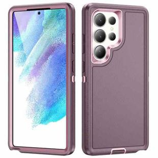 For Samsung Galaxy S25 Ultra 5G Life Waterproof Rugged Phone Case(Purple + Pink)