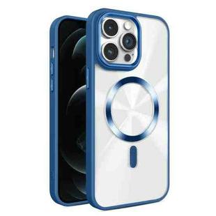 For iPhone 12 Pro Glaring CD Texture MagSafe Phone Case(Royal Blue)