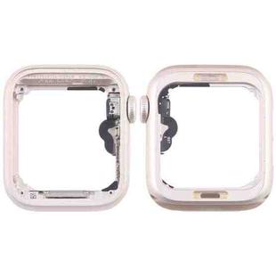 For Apple Watch SE 2022 40MM LTE Aluminium Alloy Middle Frame Bezel Plate with Crown Spin Axis Flex Cable(Starlight)