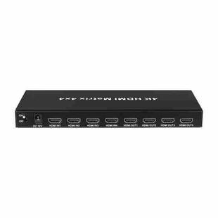 Measy MT4344 4K 30Hz 4 In 4 Out HDMI Matrix Switch Support Seamless Switching, EU Plug(Black)