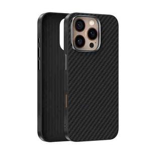 For iPhone 16 Pro Max ABEEL C Carbon Fiber Series 6D Micro Relief MagSafe Phone Case(Black)