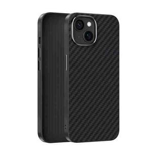 For iPhone 14 ABEEL C Carbon Fiber Series 6D Micro Relief MagSafe Phone Case(Black)