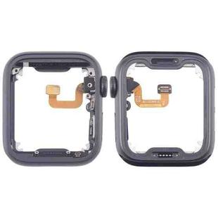 For Apple Watch Series 6 44MM LTE Aluminium Alloy Middle Frame Bezel Plate with Crown Spin Axis Flex Cable(Grey)