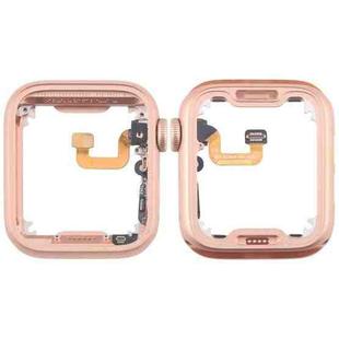 For Apple Watch Series 6 40MM GPS Aluminium Alloy Middle Frame Bezel Plate with Crown Spin Axis Flex Cable(Gold)