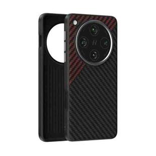 For OPPO Find X8 ABEEL C Carbon Fiber Series 6D Micro Relief MagSafe Phone Case(Black Red)