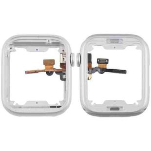 For Apple Watch Series  8 / 9 45MM LTE Aluminium Alloy Middle Frame Bezel Plate with Crown Spin Axis Flex Cable(Silver)