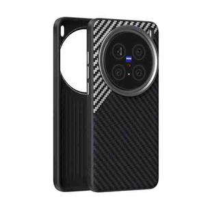 For vivo X200 Pro ABEEL C Carbon Fiber Series 6D Micro Relief MagSafe Phone Case(Black Grey)