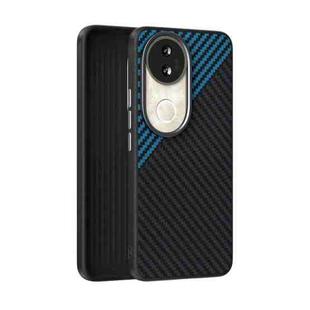 For vivo S20 ABEEL C Carbon Fiber Series 6D Micro Relief MagSafe Phone Case(Black Blue)