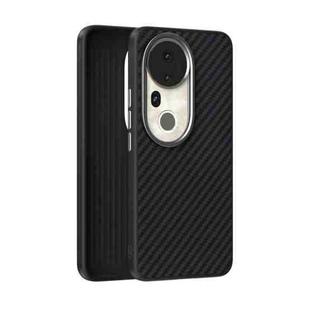 For vivo S20 Pro ABEEL C Carbon Fiber Series 6D Micro Relief MagSafe Phone Case(Black)