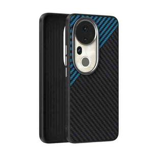 For vivo S20 Pro ABEEL C Carbon Fiber Series 6D Micro Relief MagSafe Phone Case(Black Blue)