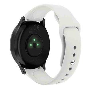For Garmin Vivoactive 3 / Vivomove HR Solid Color Reverse Buckle Silicone Watch Band, Size: Small Code(Apricot)